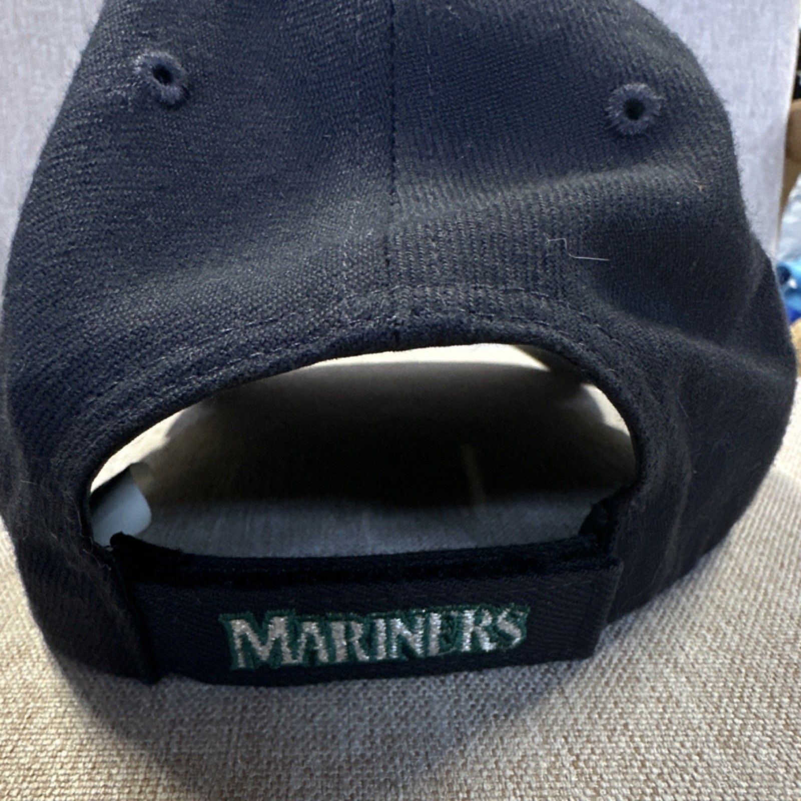 Seattle Mariners Black Adjustable Hat Signed Autographed MLB Cap Baseball Gear