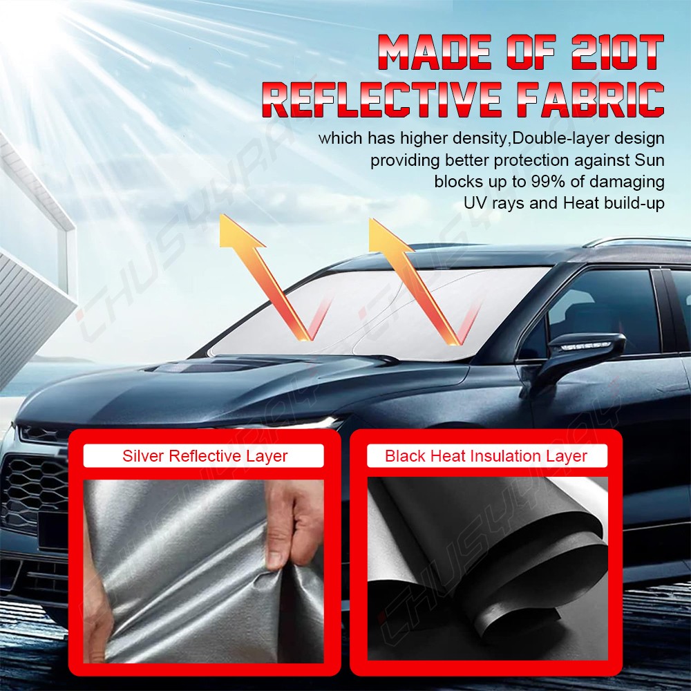 FOR Toyota Highlander Windshield Sun Shade Front Window Cover Visor UV Protector