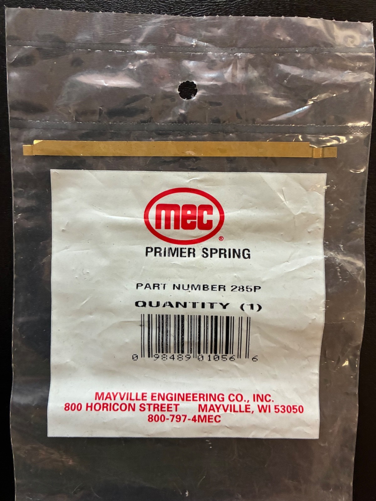 MEC Return Spring (385Q)  / Primer Spring (285P)