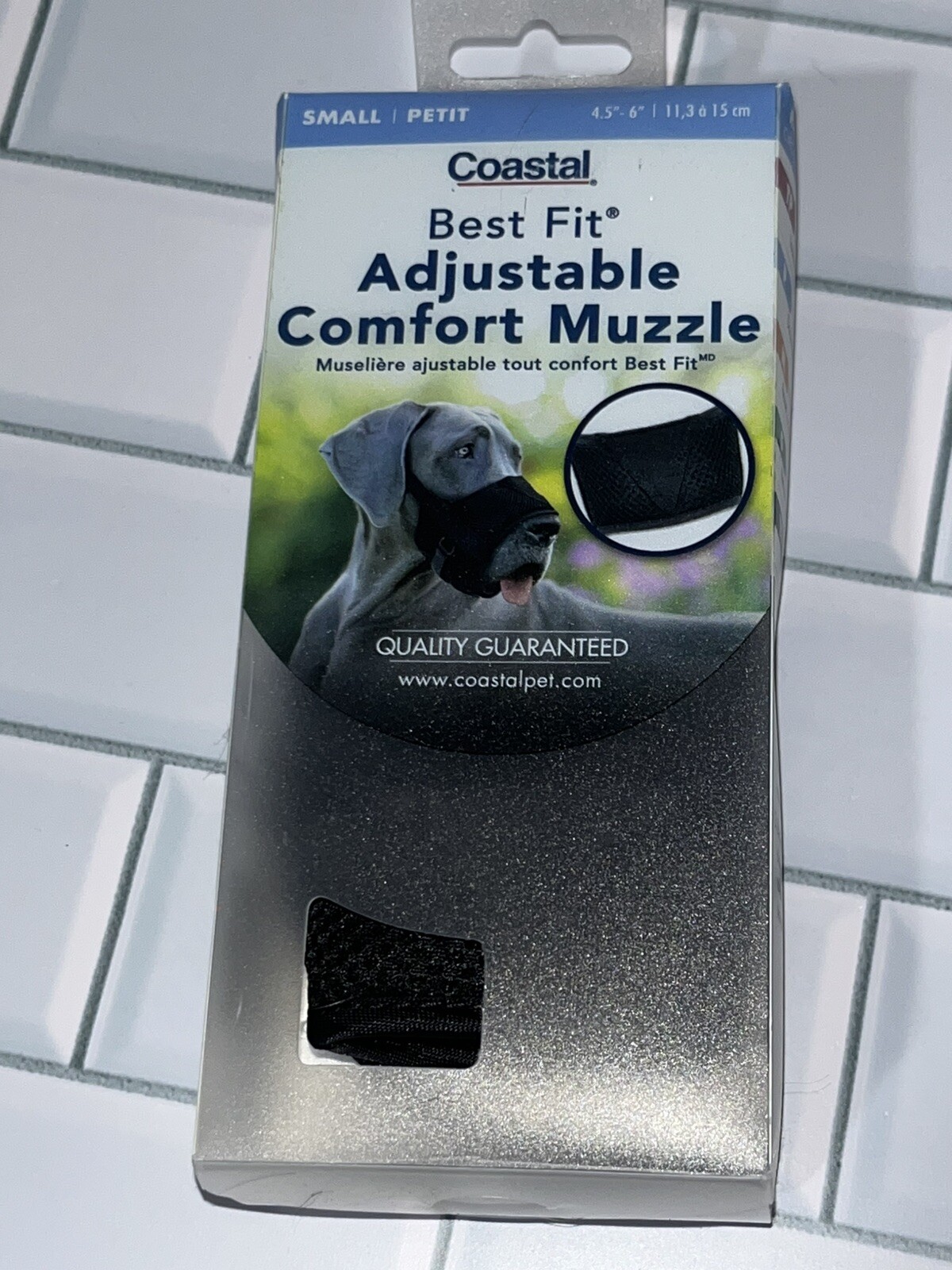 Coastal Best For Adjustable Comfort Dog Muzzle Black Small NIB