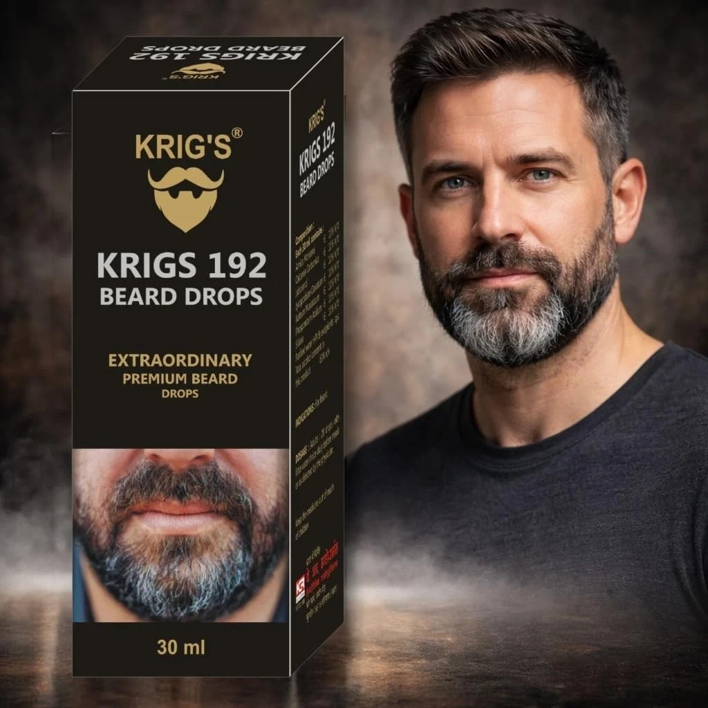 KRIG'S 192 Beard Drops Homeopathic - Extraordinary Premium Drops 30ml