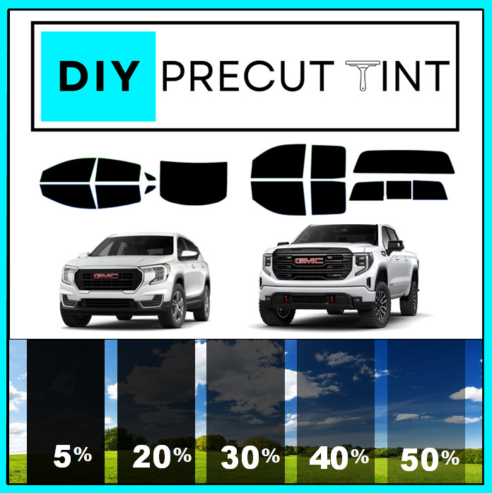 DIY PreCut Window Tint Kit Fits ANY GMC Vehicle 2000-2025 ANY Shades ALL Windows