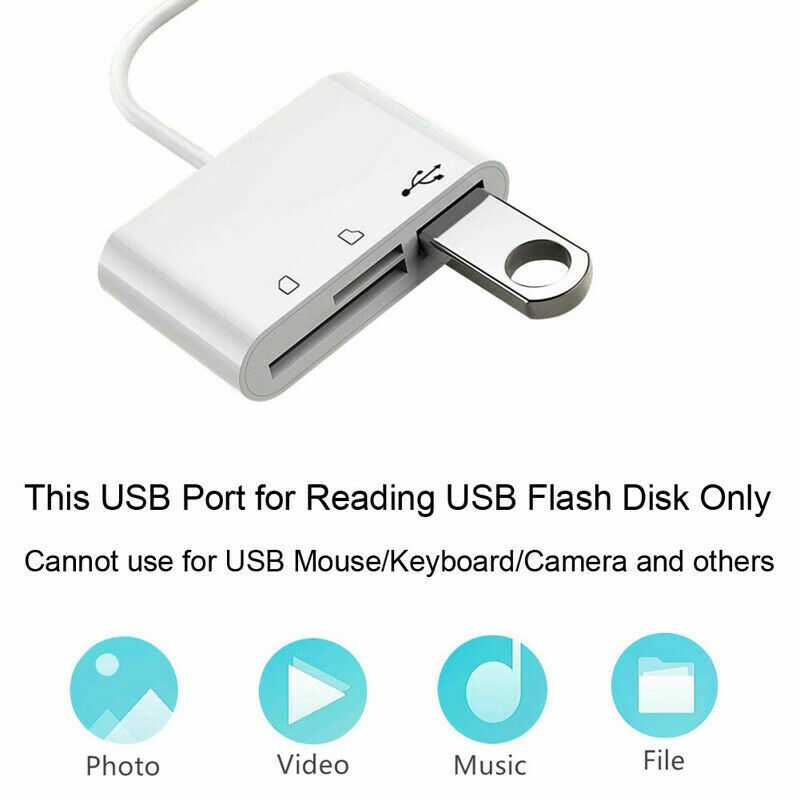 Type C OTG Adapter SD TF Card Reader USB Camera Connection Kit For iPad Pro MAC