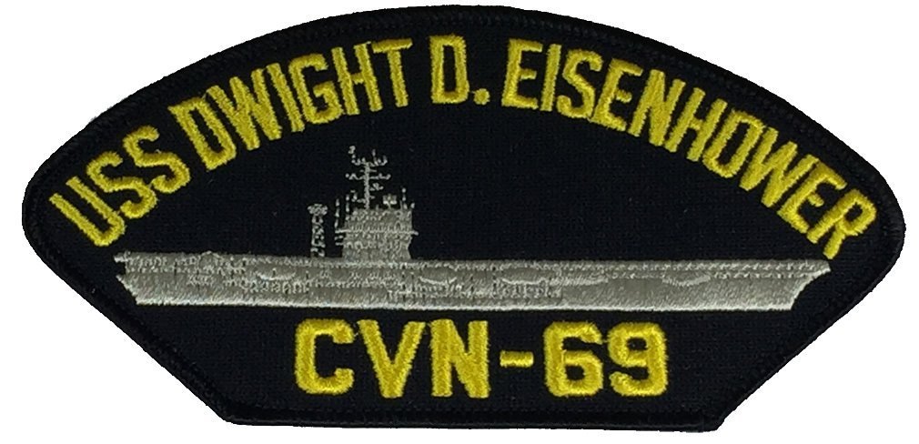 USS DWIGHT D. EISENHOWER CVN-69 PATCH - Multi-colored - Veteran Owned Business
