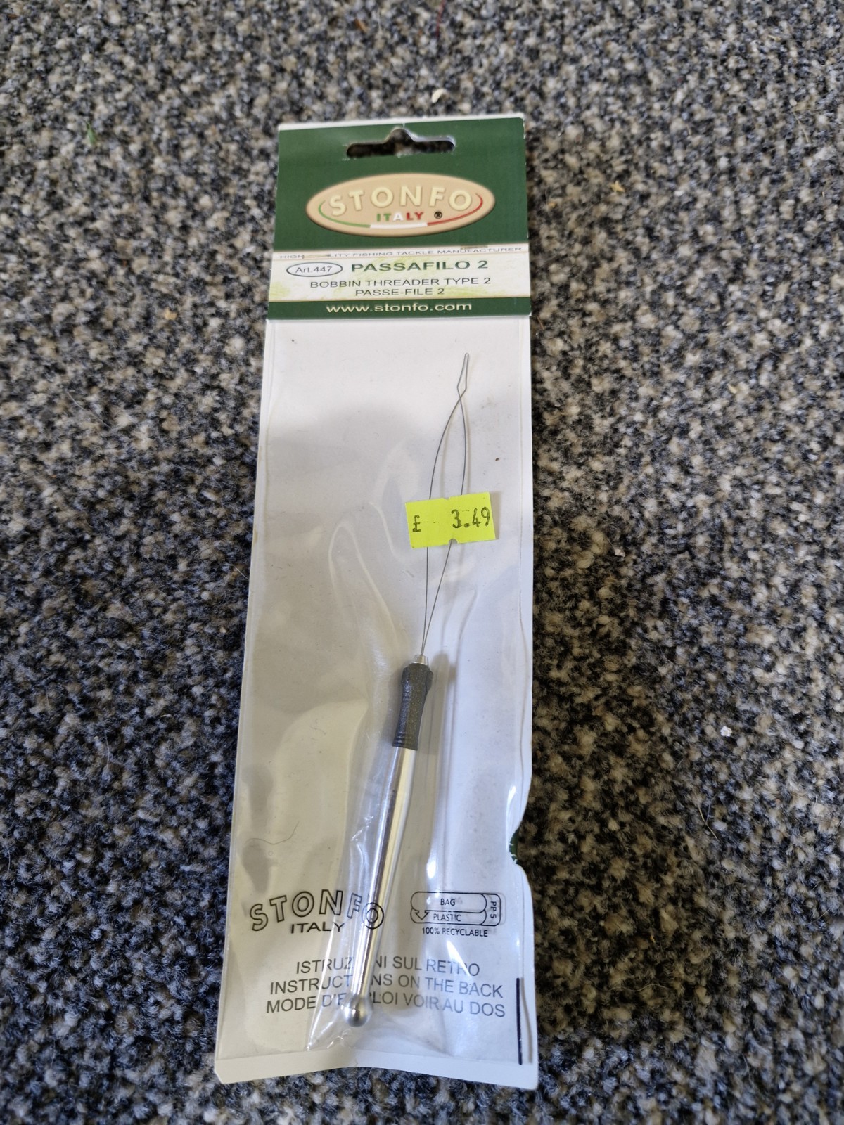 STONFO BOBBIN THREADER FLY TYING TYPE 1 STF  447 Fly Tying Tools