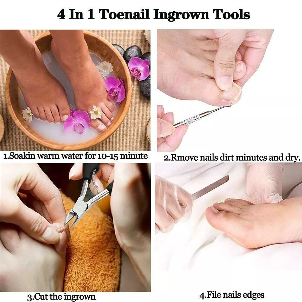 2PCS Stainless Professional Extra Large Toenail Clippers for Heavy Duty Toe Nail