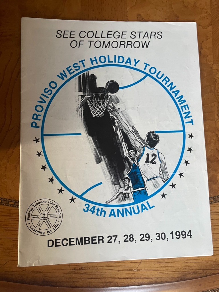 Kevin Garnett + Ronnie Fields 1994 Proviso West (Chicago)  School Program RARE