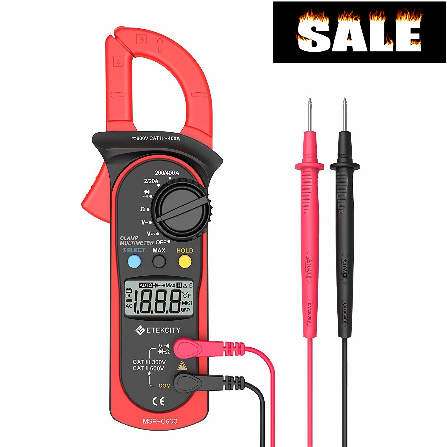 PRO Digital Multimeter Volt Meter Tester Electric OHM AC DC RMS Auto Range