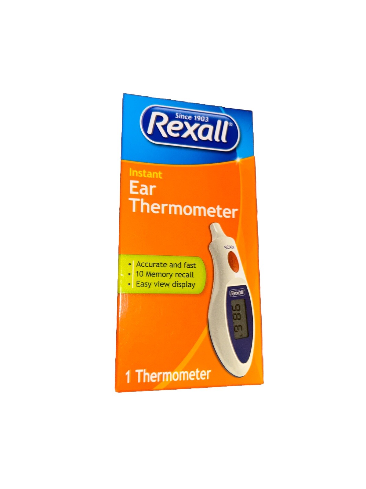 REXALL INSTANT EAR THERMOMTER - New Fast Digital Results For Baby, Kids, Adults