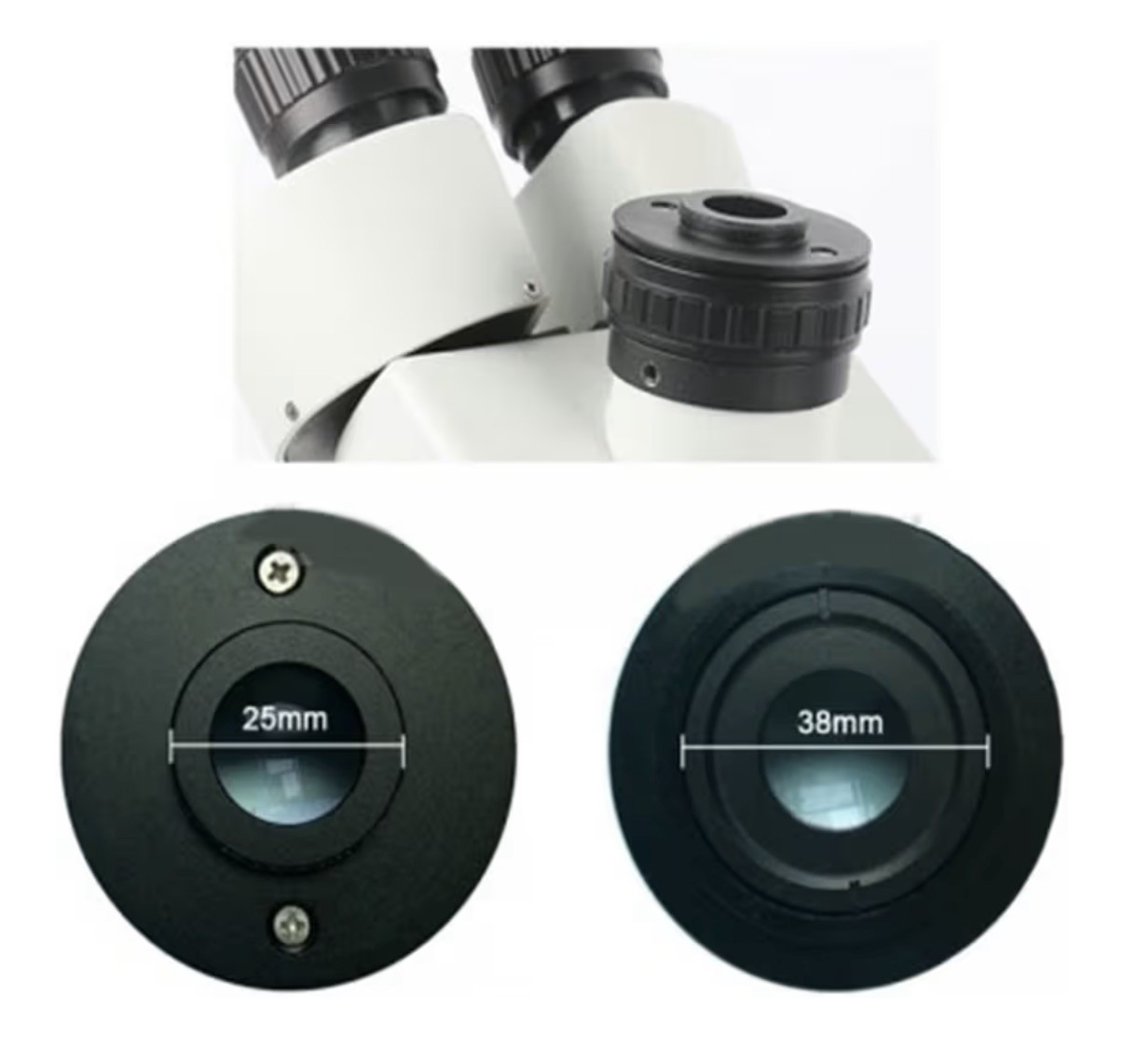 0.35X and 0.5X microscope C mount adapter for trinocular stereo microscope