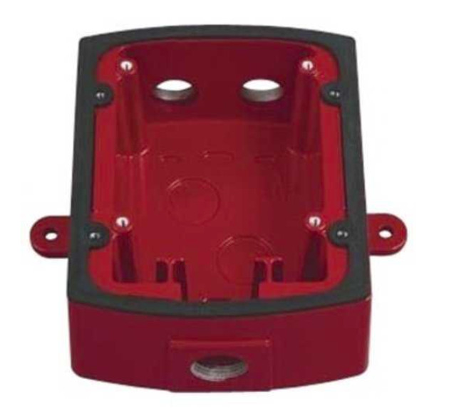 *NEW* System Sensor MWBB Wall Mount Weatherproof Back Box, Red