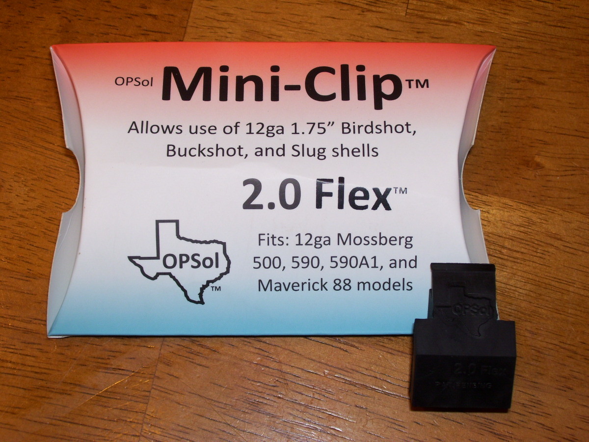 OPSol Mini-Clip™ 2.0 Flex™ - USA made - for 12 ga Mossberg & Maverick 88