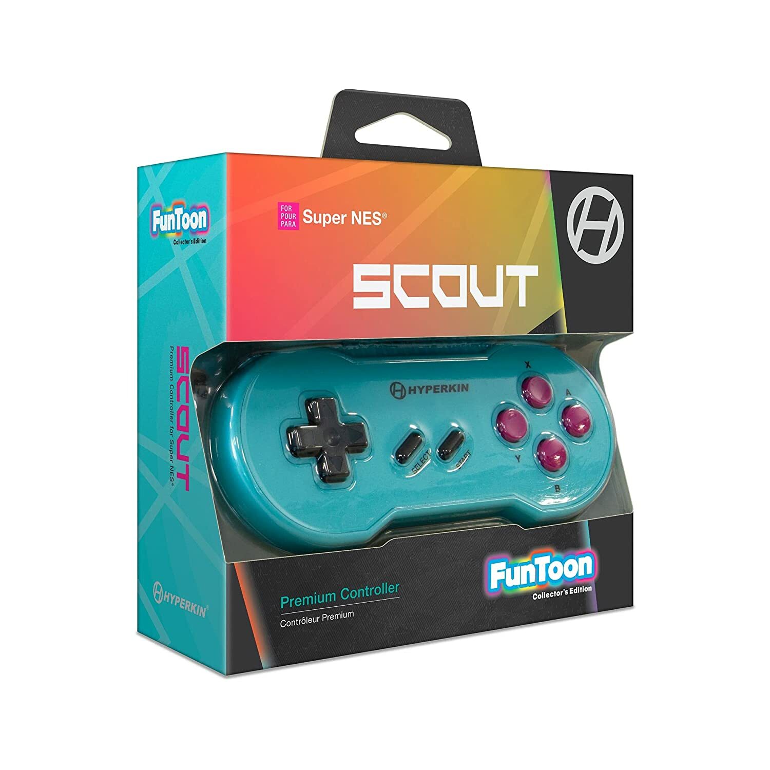 Hyperkin "Scout" Premium Controller for Nintendo SNES Super NES - Hyper Beach
