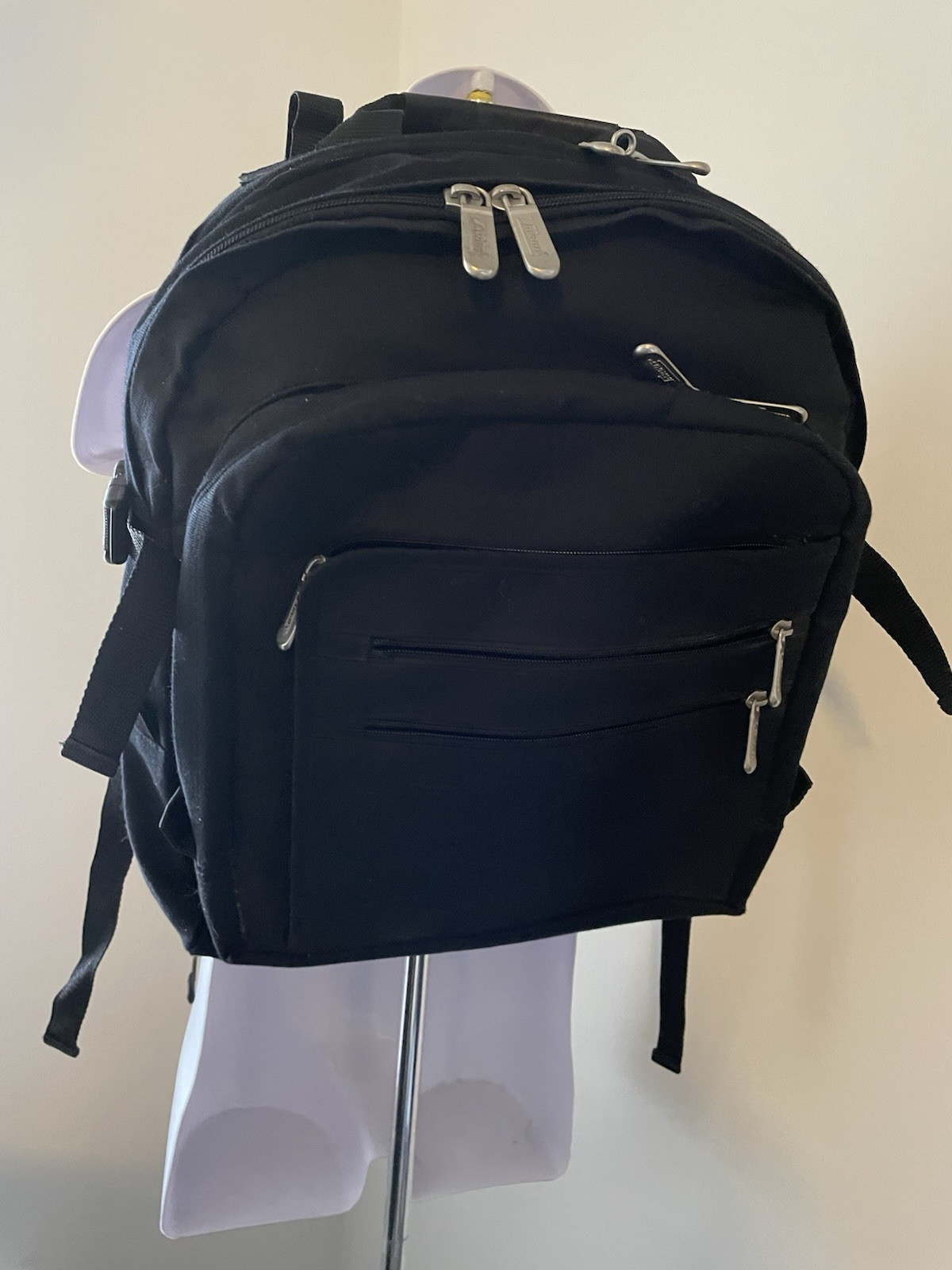 Vintage Targus Laptop Bag Backpack Black Padded Many Pocket CDB1 Great Condition