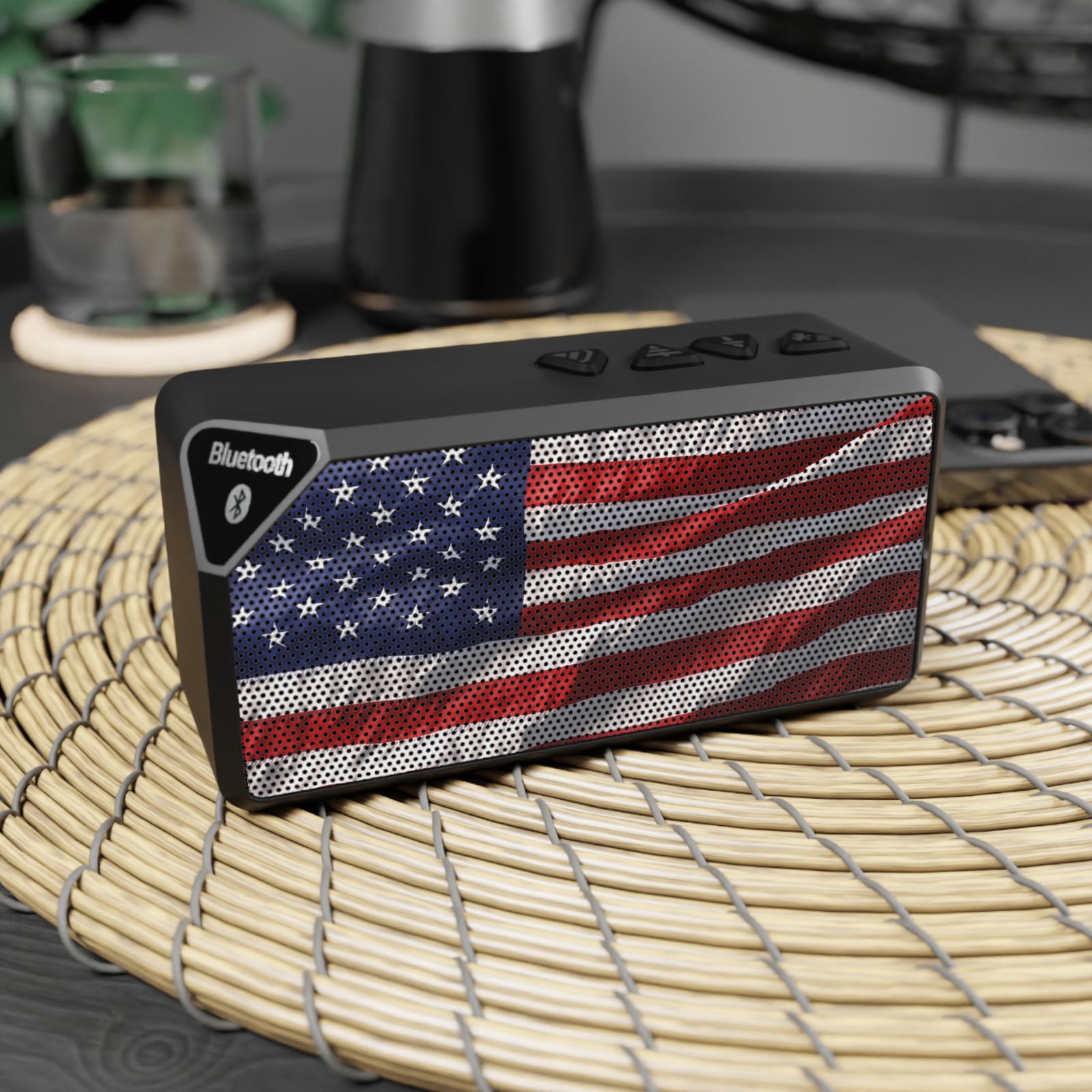 American Flag Bluetooth Speaker | Patriotic Portable Speaker
