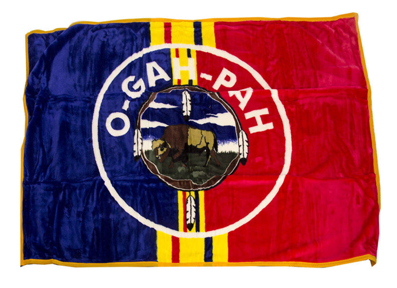 Custom Fundraiser Blanket for Quapaw (O-GAH-PAH) 48"x70" Approx.600 GSM 4.0 lbs
