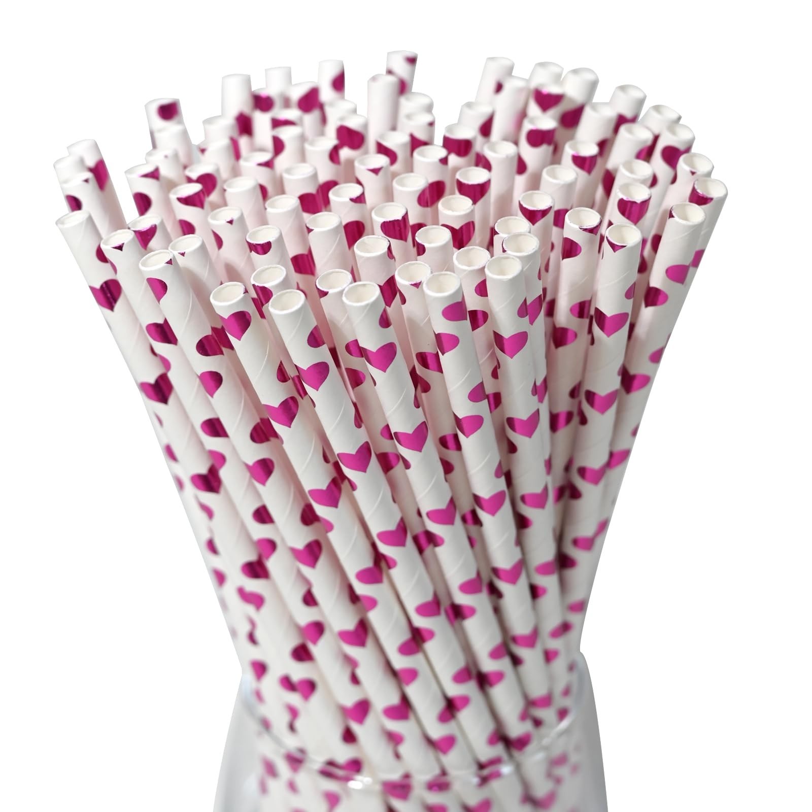 Paper Straws, Disposable Drinking Straws Biodegradable 7.75 inch,for Wedding ...