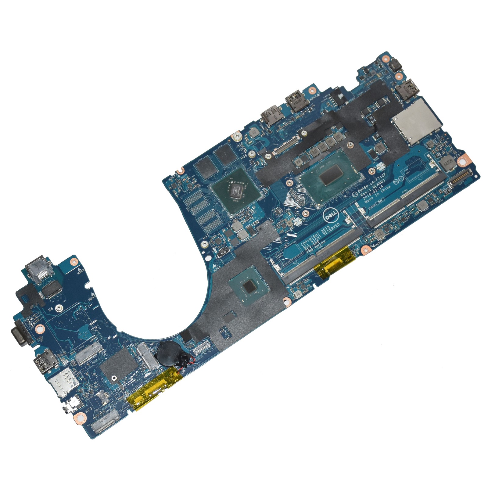 Dell Latitude 5591 Motherboard i7-8850H 6-Core Nvidia MX130 7TTKR DDP80 LA-F712P