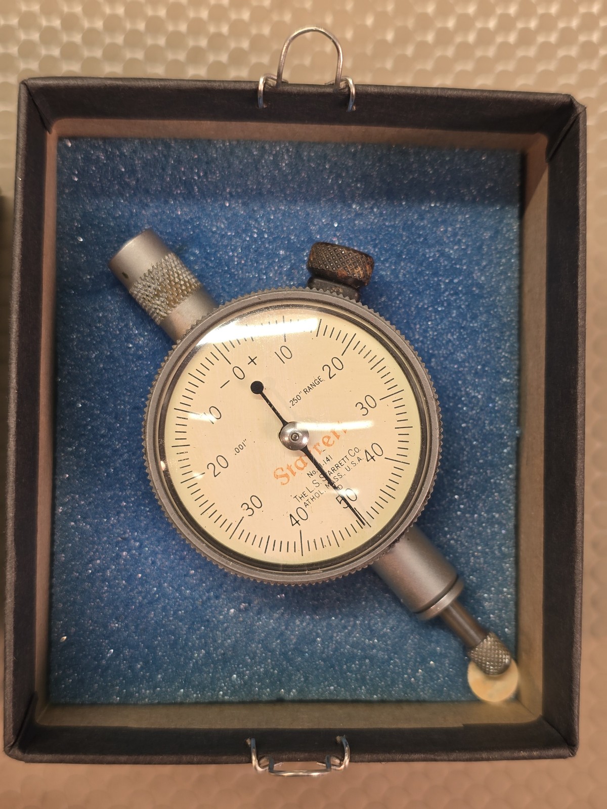 Starrett 81-141 Dial Indicator .250" Range .001" Graduations USA