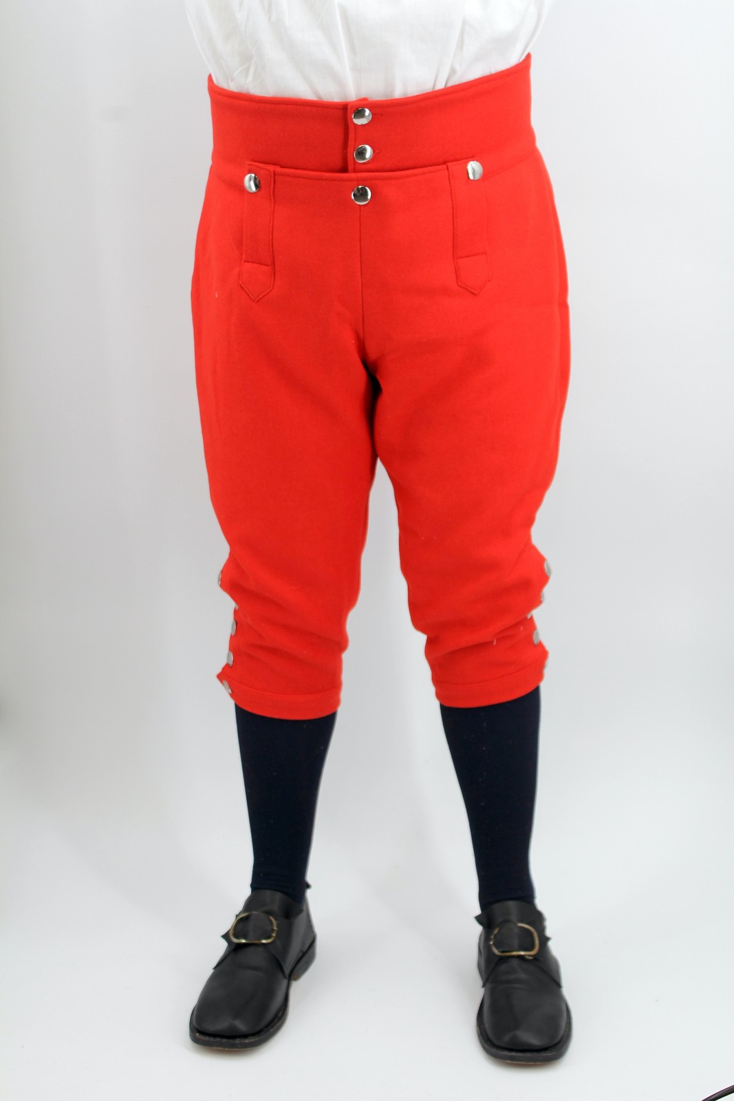 Red Wool Knee Breeches Size 52
