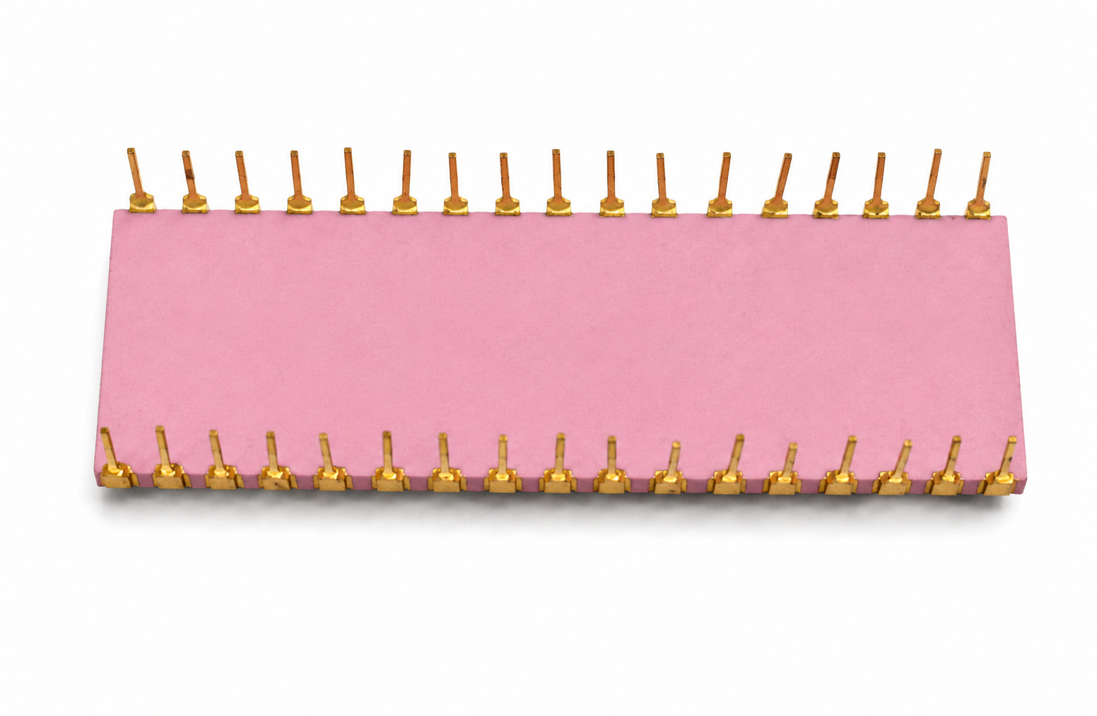 UA01BE751 Soviet Pink Ceramic UV EPROM Microcontroller Gold DIP-40 USSR Rare