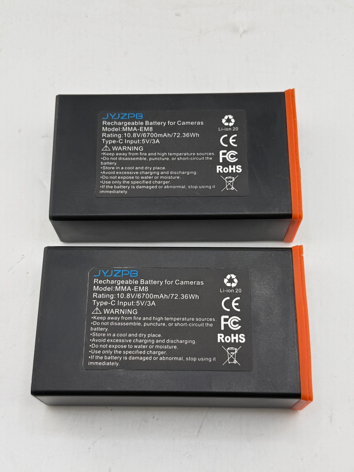 2 Packs Moultrie Power Mag MMA-EM8 6700mAh Battery For Edge Cellular Trai Camera