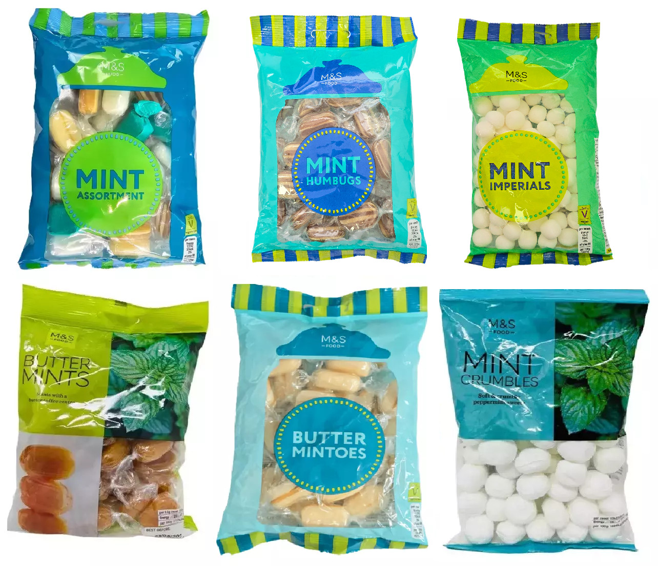 Same as M&S Mint Candy Selection Assorted, Butter Mint, Butter Mintoes, Humbugs