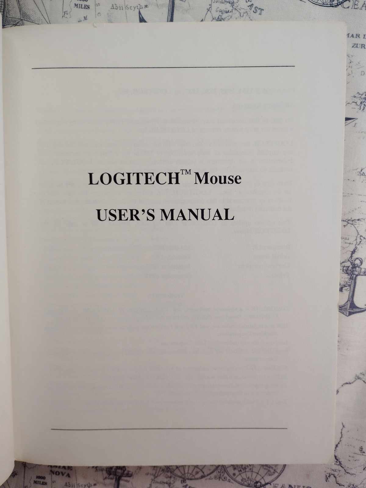 1987 Logitech Serial Bus Series 2 Computer Mouse User Manual w/ 5.25" Diskettes