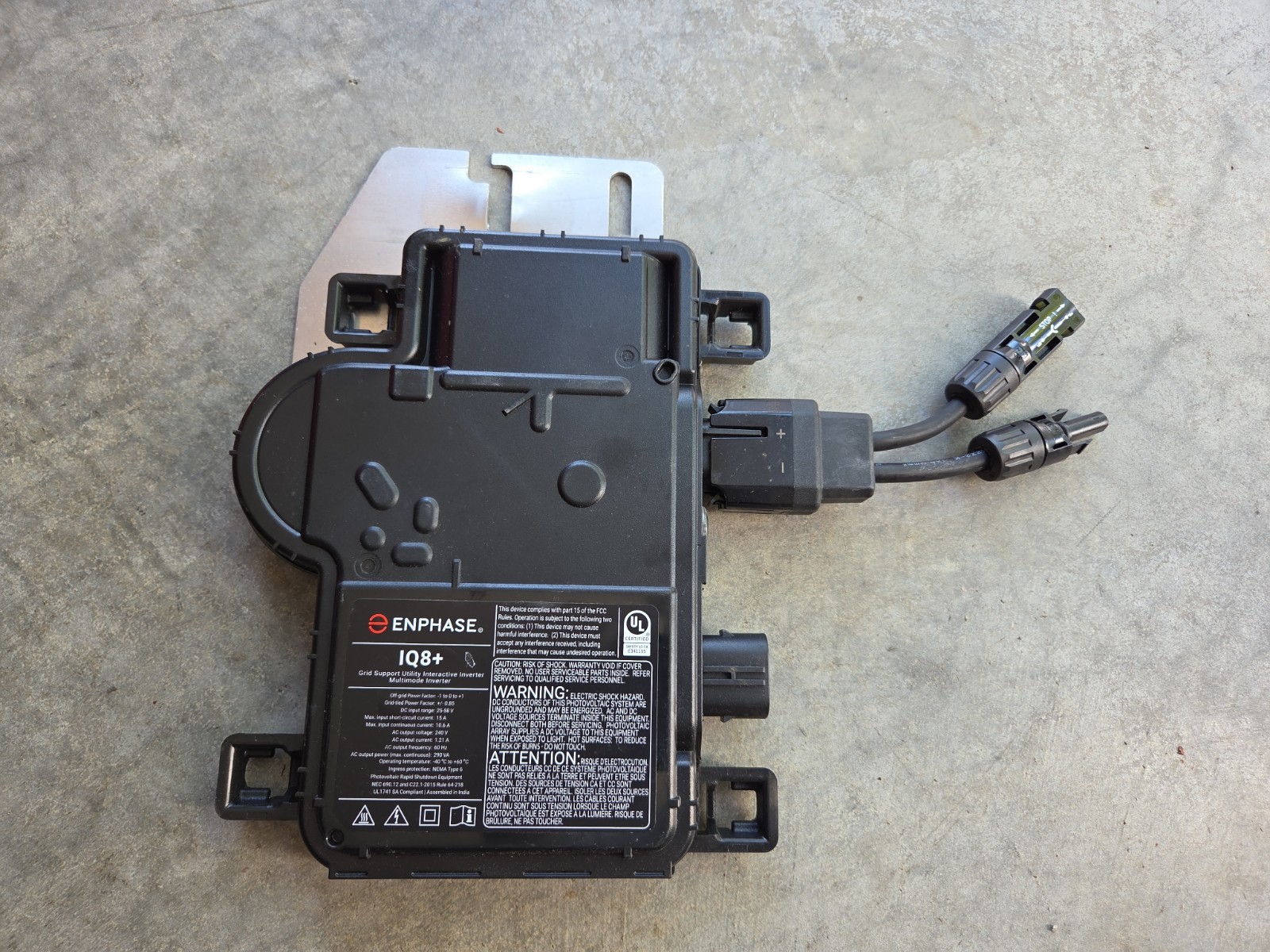 Enphase IQ8+ Microinverter (IQ8PLUS-72-M-US) NEW SOLAR INVERTER With Adapter