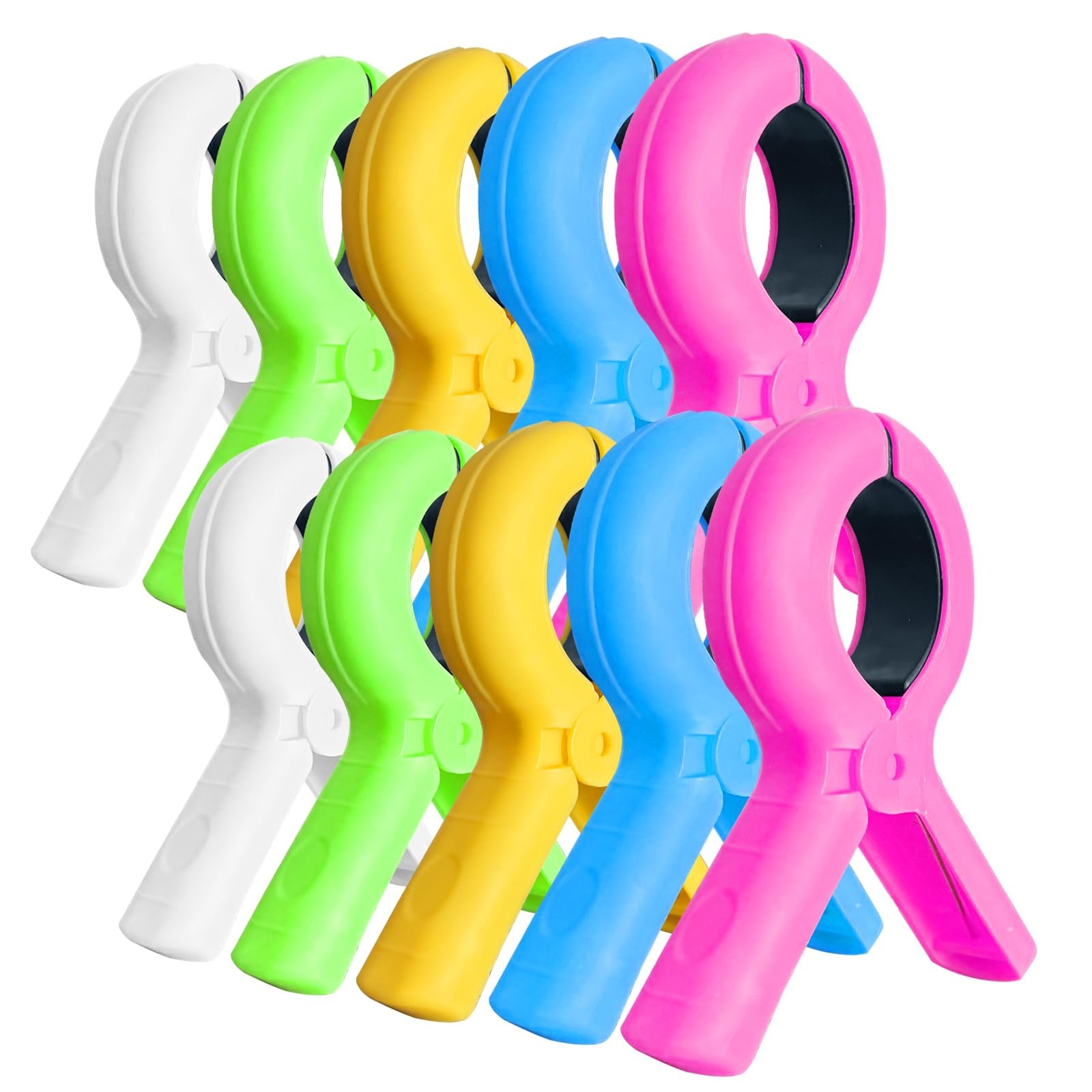 Beach Towel Clips for Beach Chairs,10 Pcs Towel Holder for Beach Chair Pool C