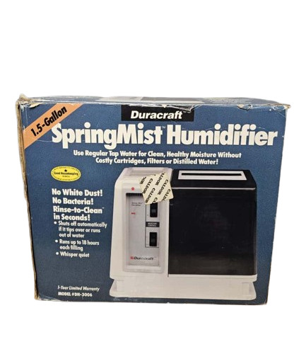 Duracraft SpringMist Humidifier Model #DH-3006 - 1.5 Gallon - NEW IN BOX