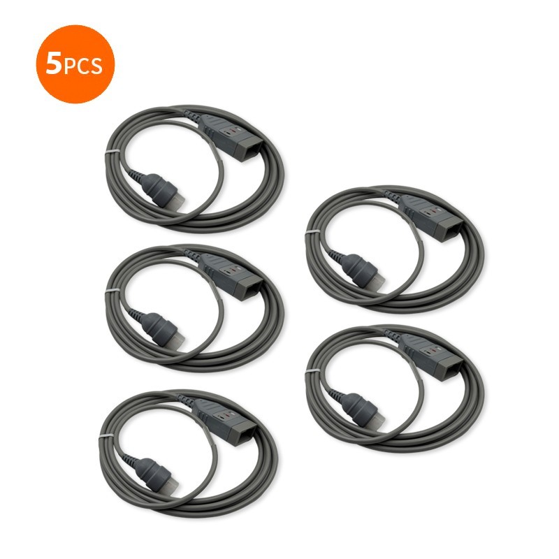 5PCS Compatible 3-lead ECG Trunk Cable (alternative to Philips M1500A) AHA