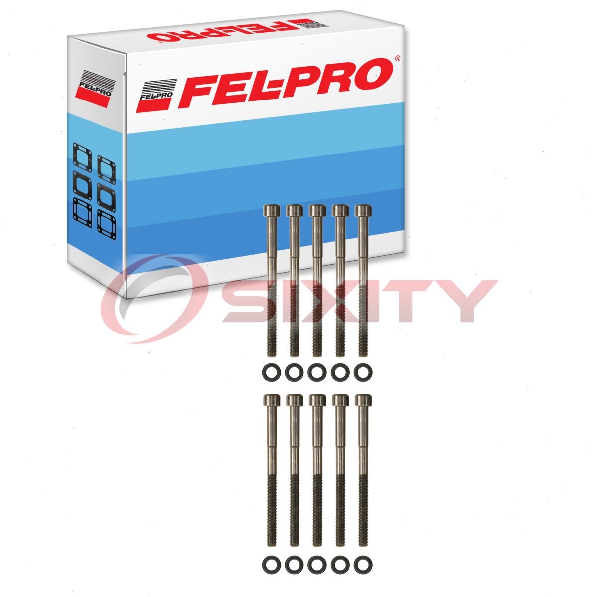 Fel-Pro Cylinder Head Bolt Set for 2009-2012 Toyota Corolla 2.4L L4 Engine mc