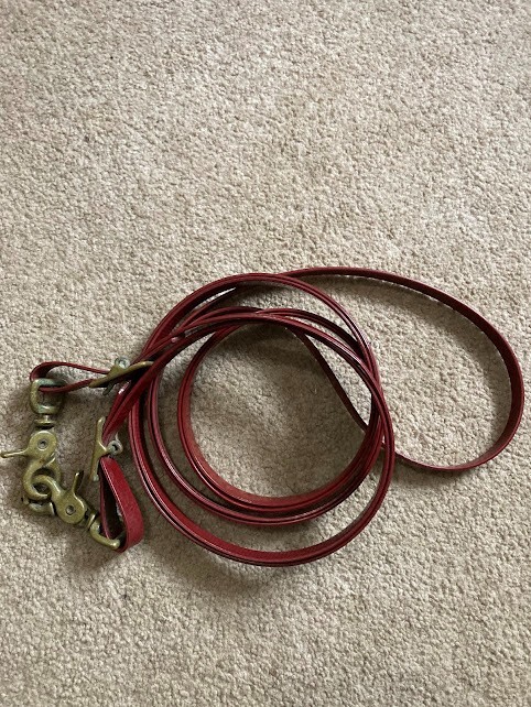 Burgandy Biothane reins, 1/2 " x  10 ft