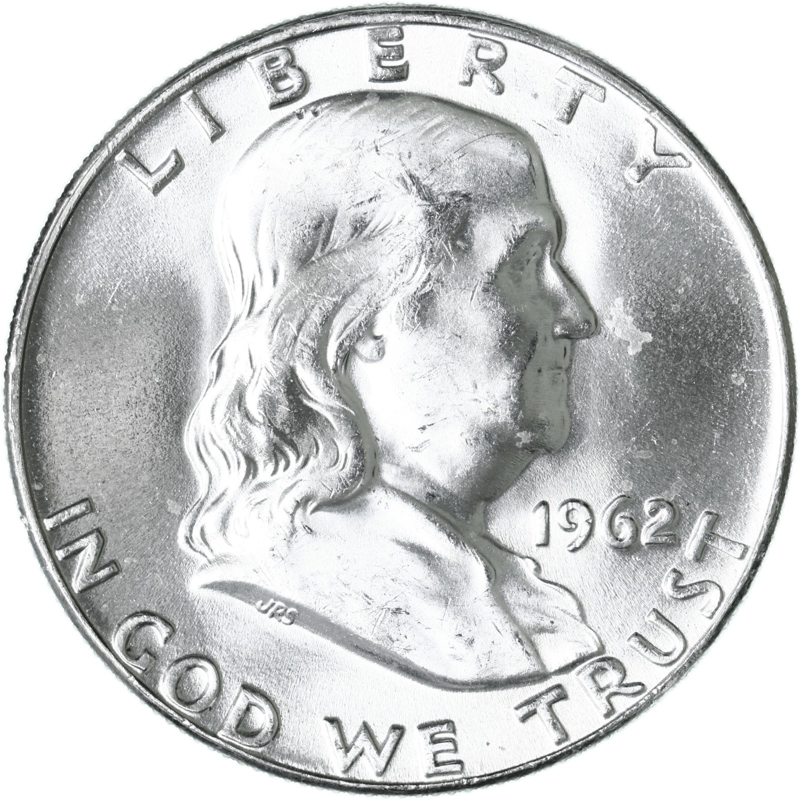 1962 D Franklin Half Dollar 90% Silver BU