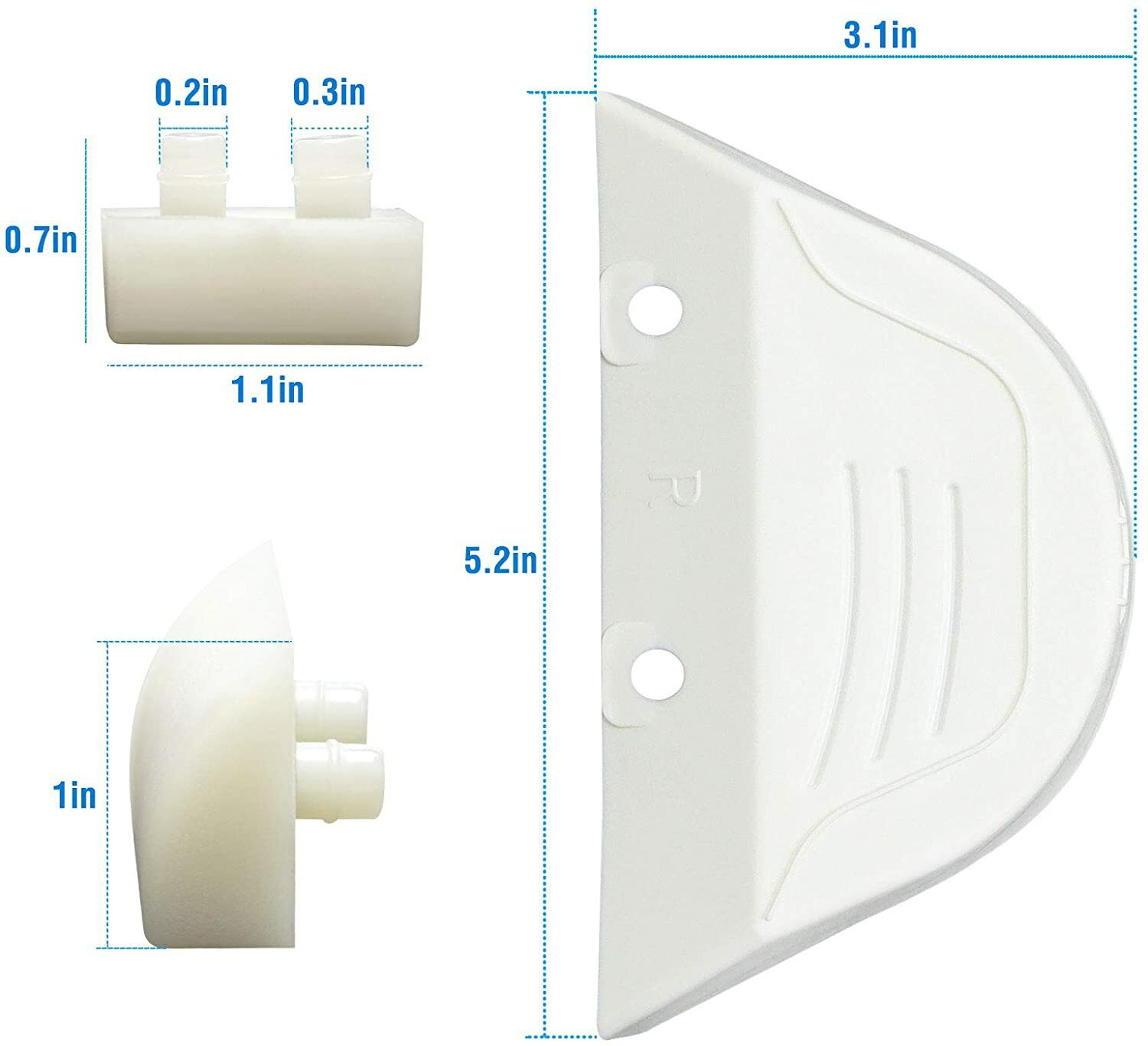 AXV604WHP Pool Cleaner Wing Kit Replacement for Hayward Pool Cleaner 4 pack