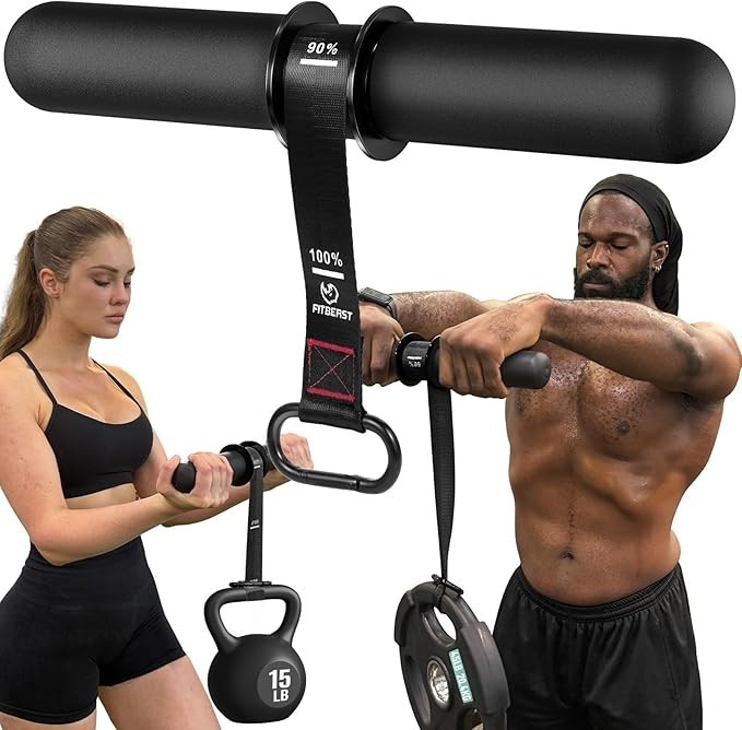 FitBeast Forearm Strengthener & Forearm Exerciser, Wrist Roller with Thicker