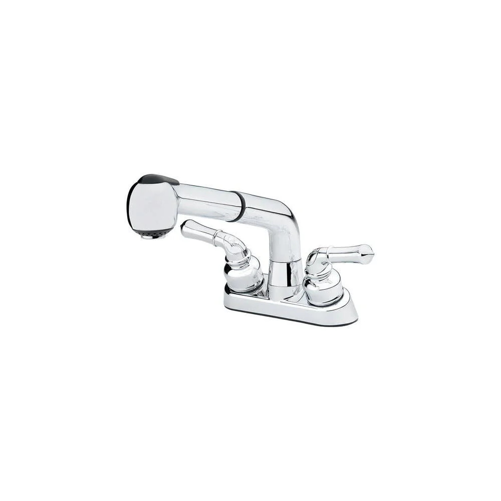 Homewerks Pullout Laundry Faucet Chrome 2 Handle