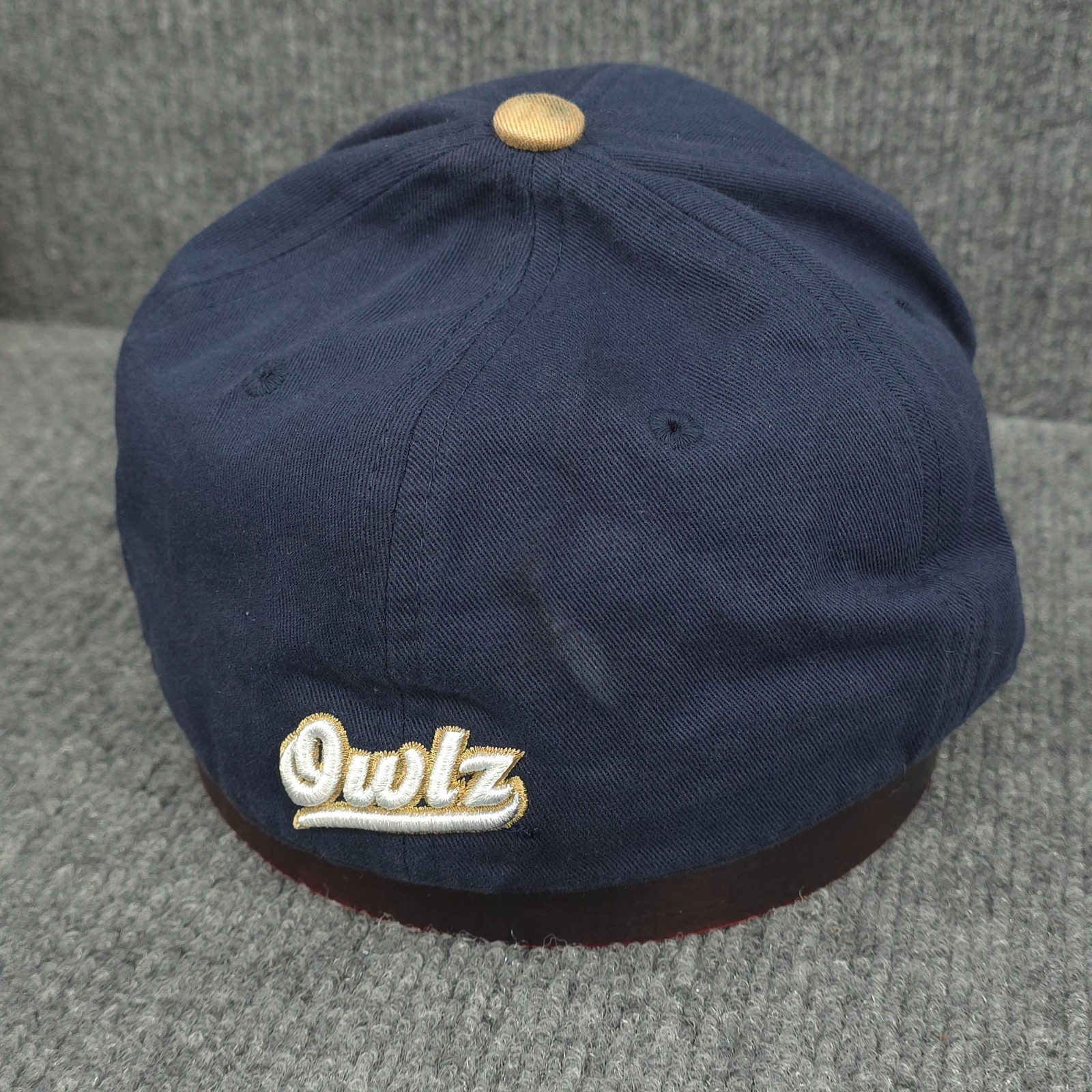 Orem Owlz Hat Cap Fitted Adult Blue Utah Minor League Baseball Mens Fitted 7 1/4