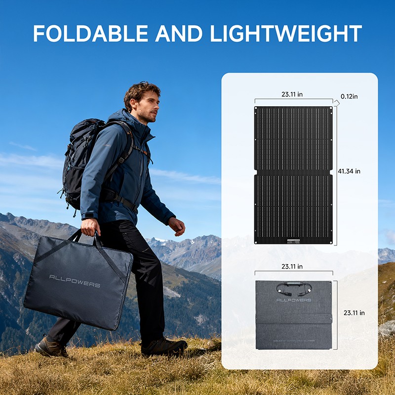 ALLPOWERS 1600W Portable Power Station Solar Generator AC DC + Solar Panel Kits