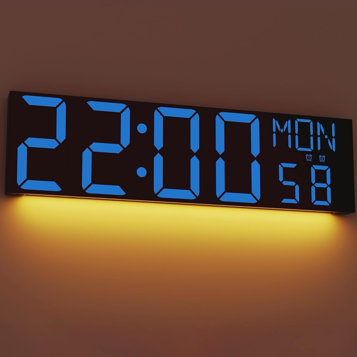 JALL 30" Large Digital Wall Mount Clock with Remote Control, Alarm