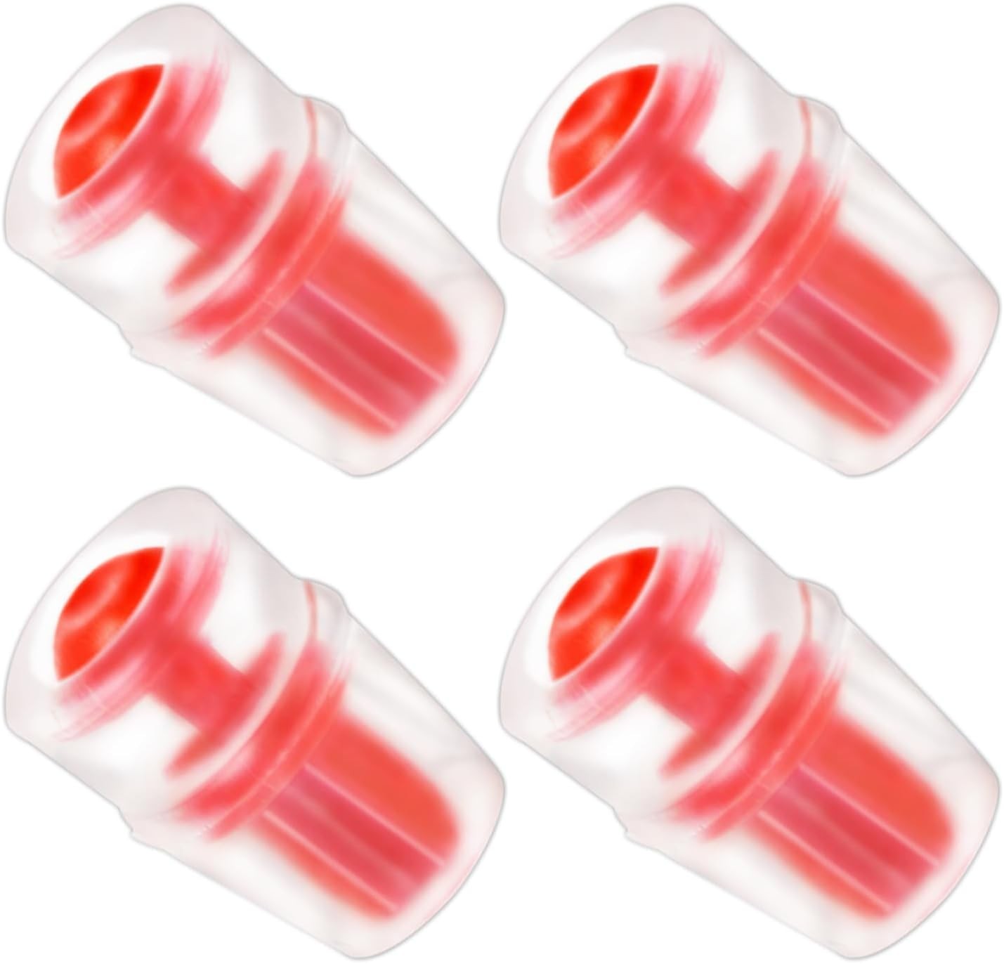 4-Pack Silicone Bite Valve Replacement Nozzles Compatible with Osprey red