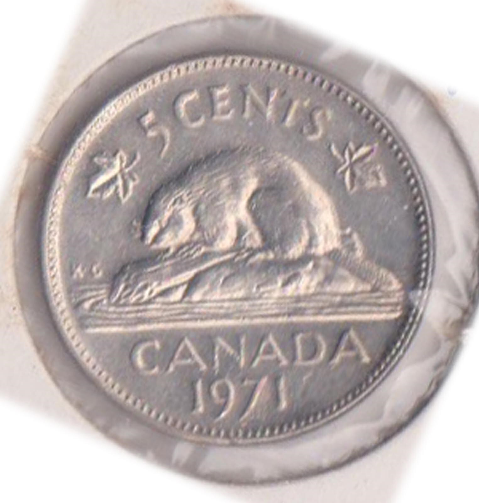 (H205-69) 1971 Canada 5c coin (BS)