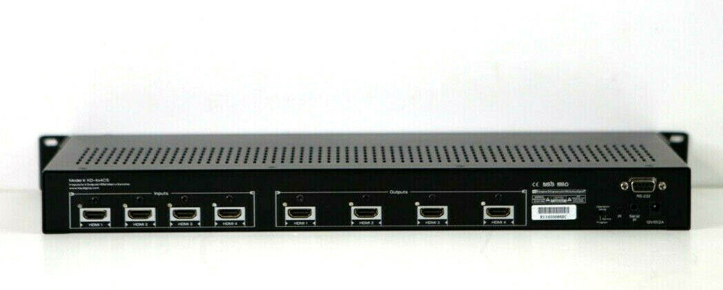 Key Digital KD-4x4CS 4x4 HDMI Matrix Switcher/ Switch e783