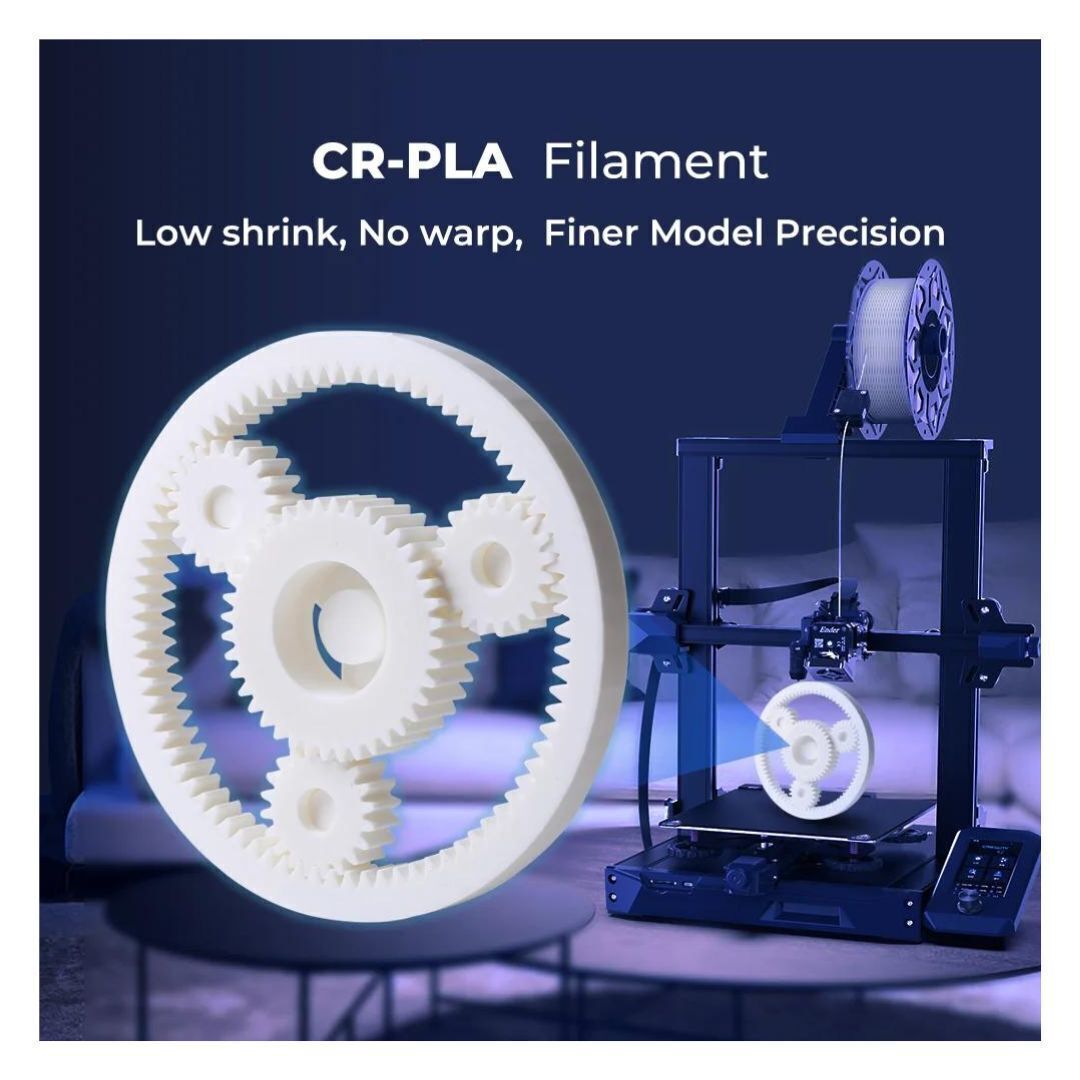 Creality 1.75mm PLA 1Kg White Filament with Precise Spooling Control