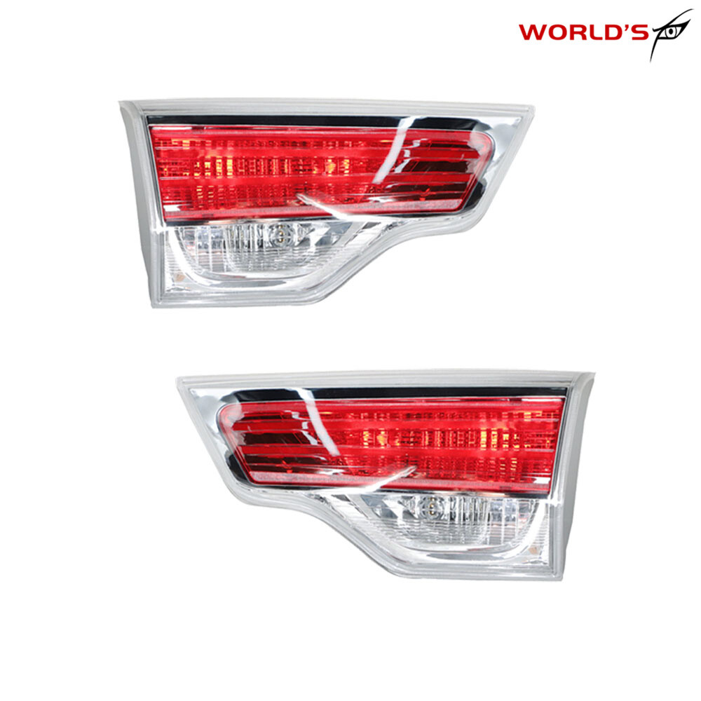 2PCS Fit For 2014-2016 Toyota Highlander Tail Light Inner Driver+Passenger Side