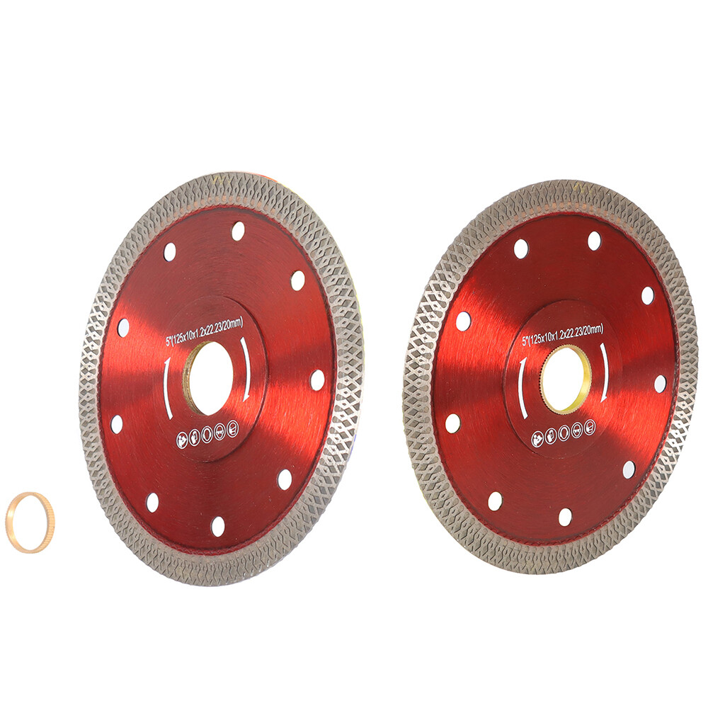 LABLT 2× 5" Cutting Diamond Saw Blade For Porcelain Granite Marble Stone Ceramic