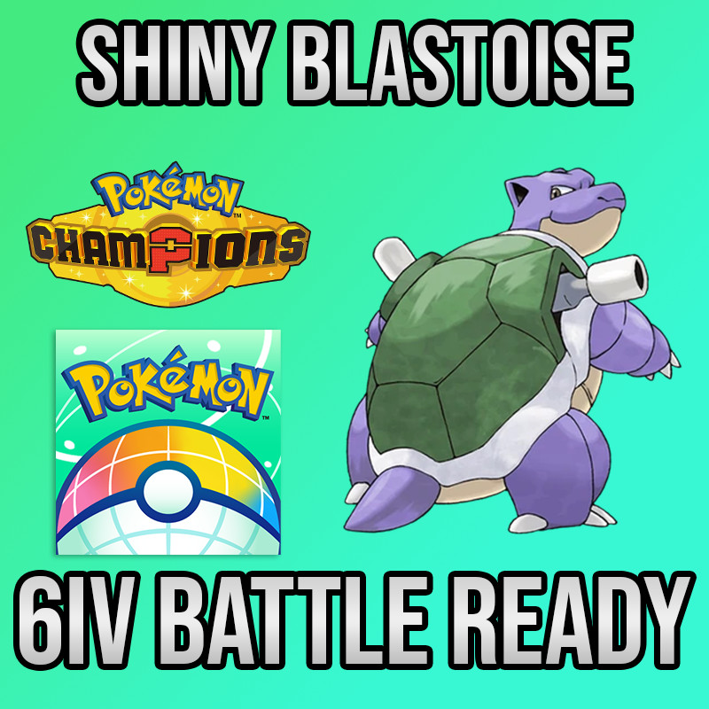 ✨SHINY 6IV Blastoise Battle Ready ✨ Pokemon Champions ✨ Pokemon Home