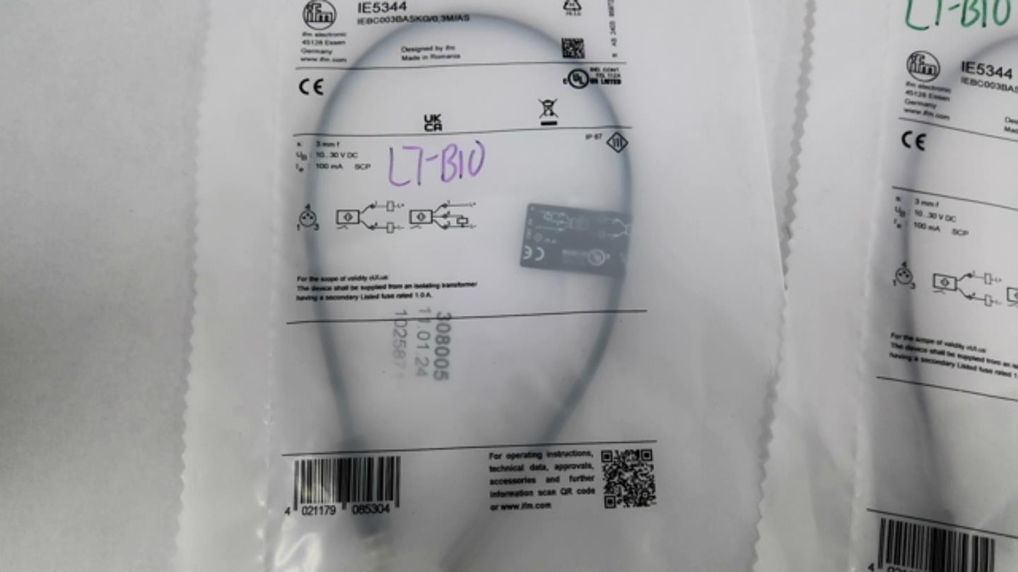 IFM IE5344 Inductive Proximity Sensor Lot Of 2