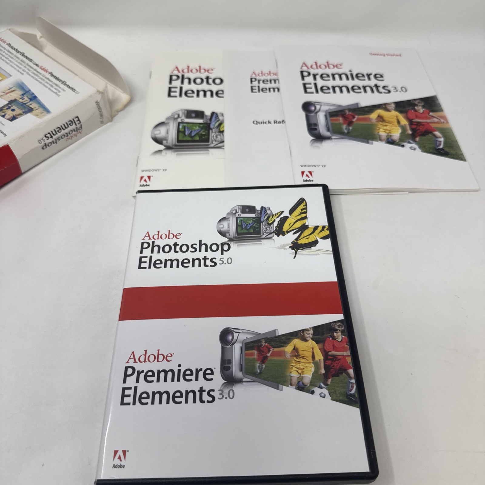 Adobe Photoshop Elements 5.0 & Adobe Premiere Elements 3.0! ~ Fast Shopping!